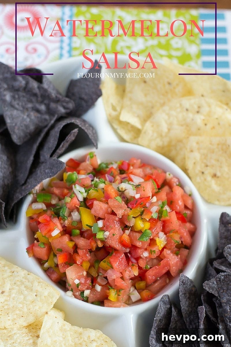 Enjoy Fresh from Florida watermelon this summer with this easy Watermelon Salsa recipe