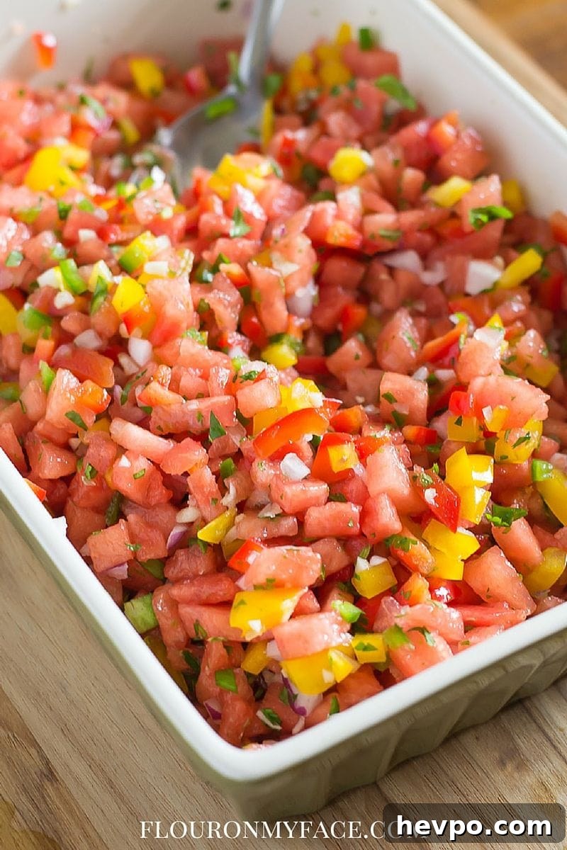 Watermelon Salsa ingredients