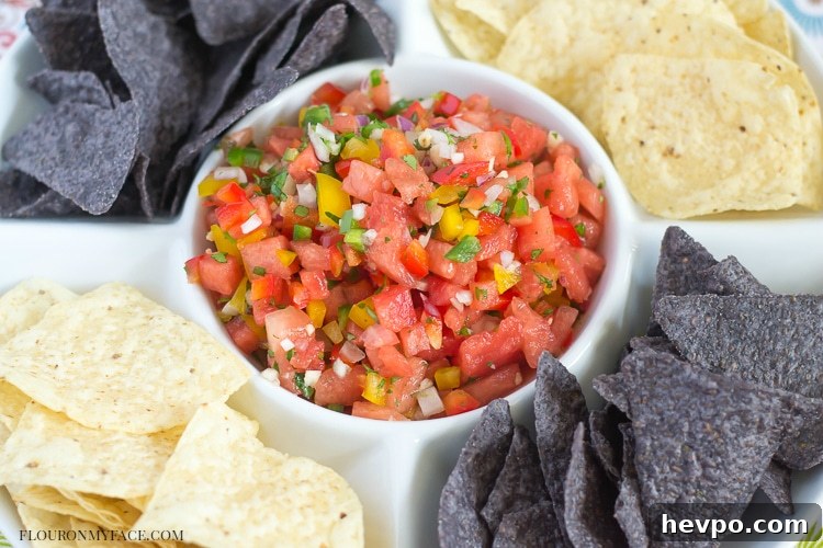 Watermelon Salsa recipe with chips