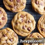 browned butter pumpkin chocolate cookies on a cooling rack
