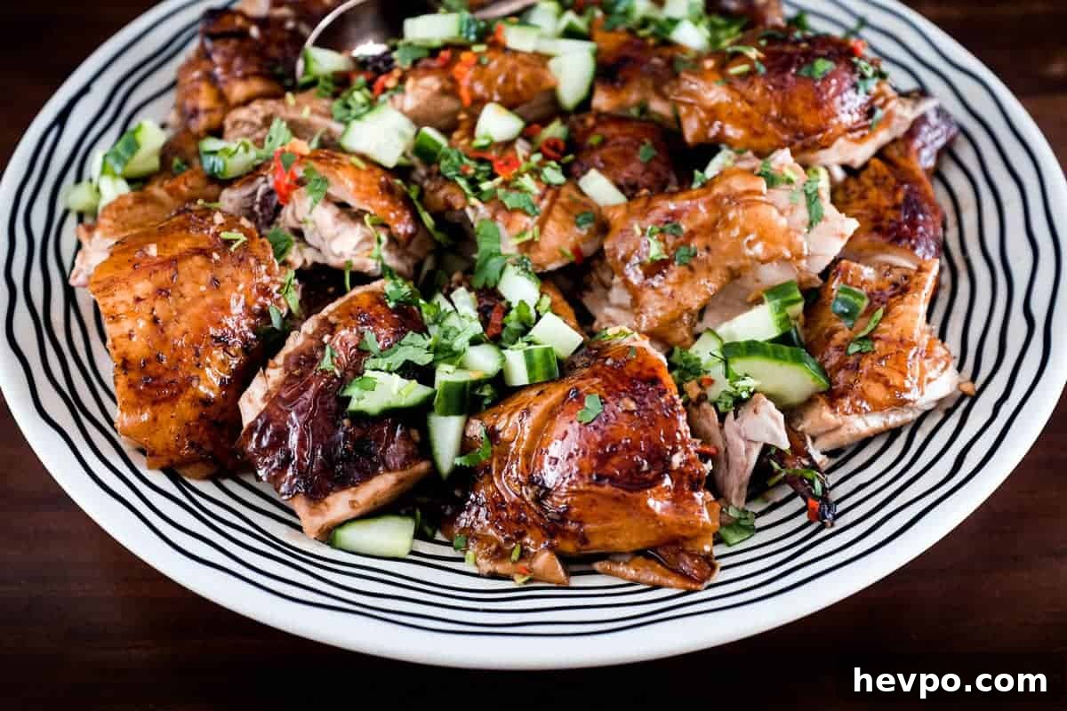 Top 10 Most Popular Recipes of 2022 You Need to Try 4 Shandong Roast Chicken with cucumber, chilli and cilantro