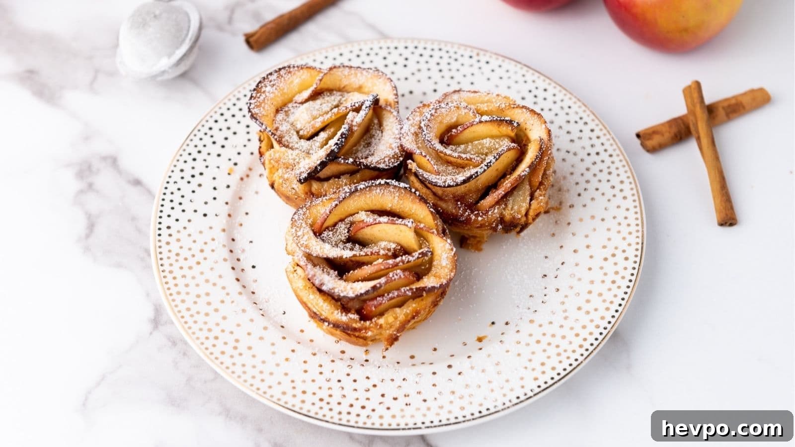 Puff Pastry Apple Roses
