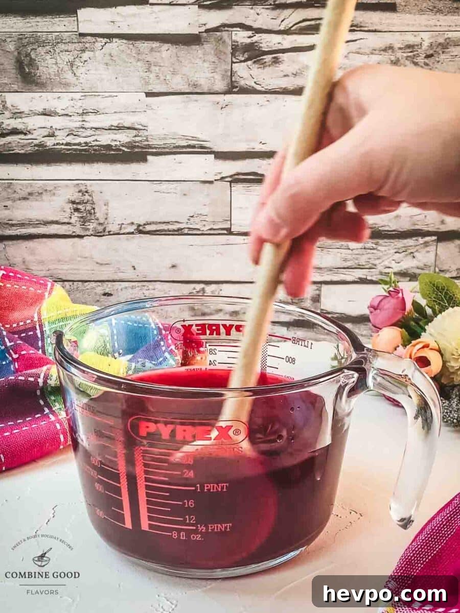 Combine the simple syrup and infused vodka.