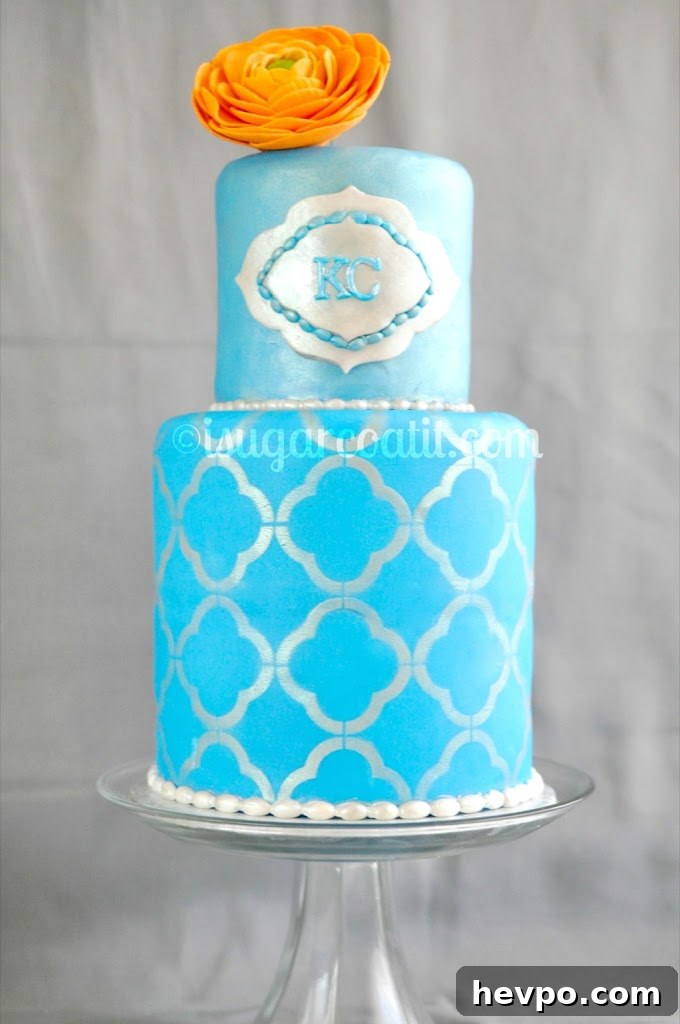 One Year Done: My Personal Year-in-Review and Highlights 2 Blue and Silver Quatrefoil Birthday Cake