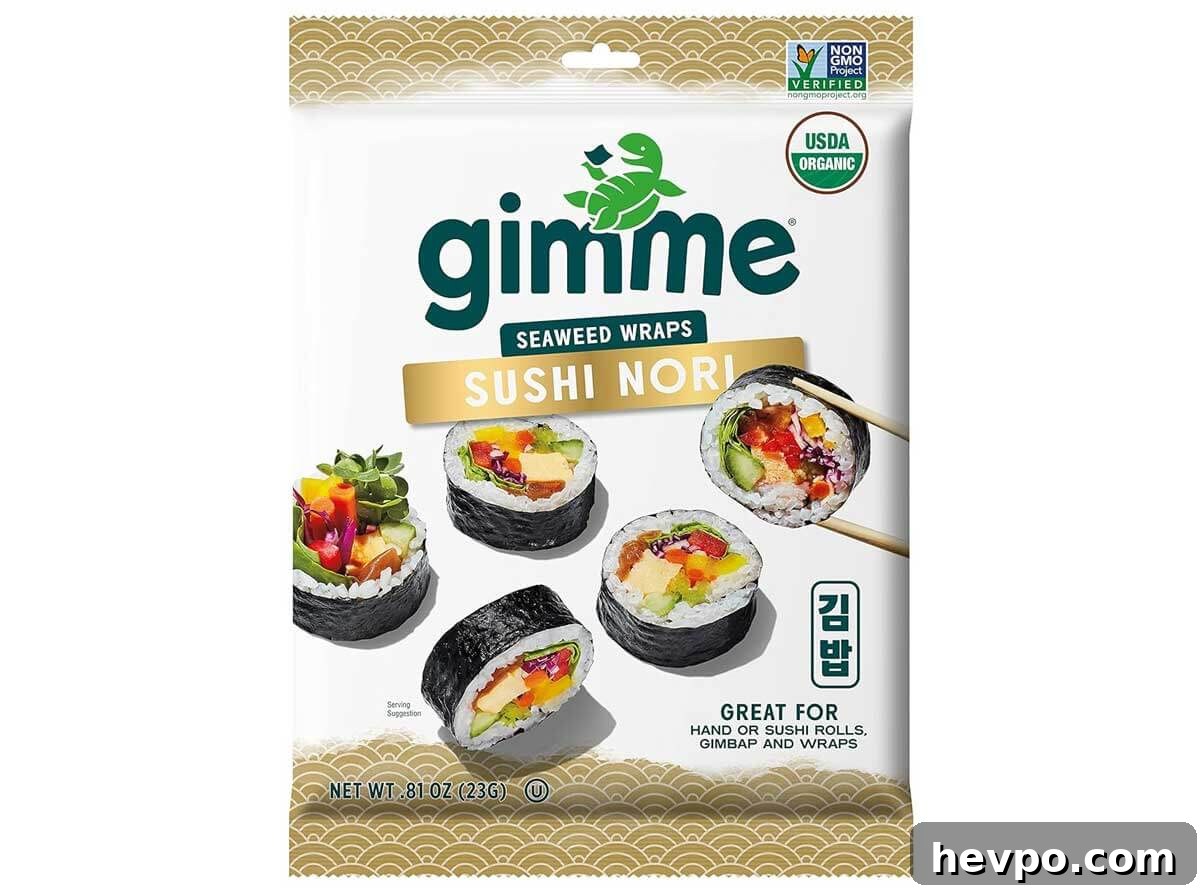 Gimme Nori seaweed wraps.