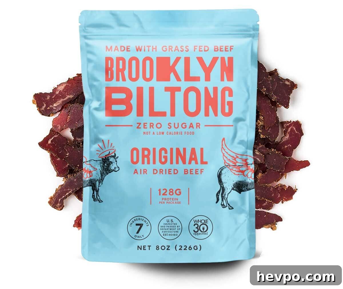 Whole30 Brooklyn Biltong air-dried beef.