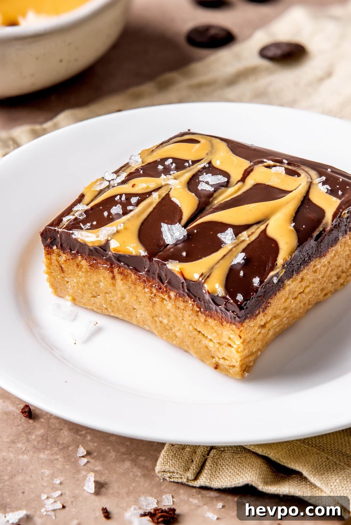 No Bake Peanut Butter Cookie Dough Bars with Chocolate Ganache - Olivia Adriance