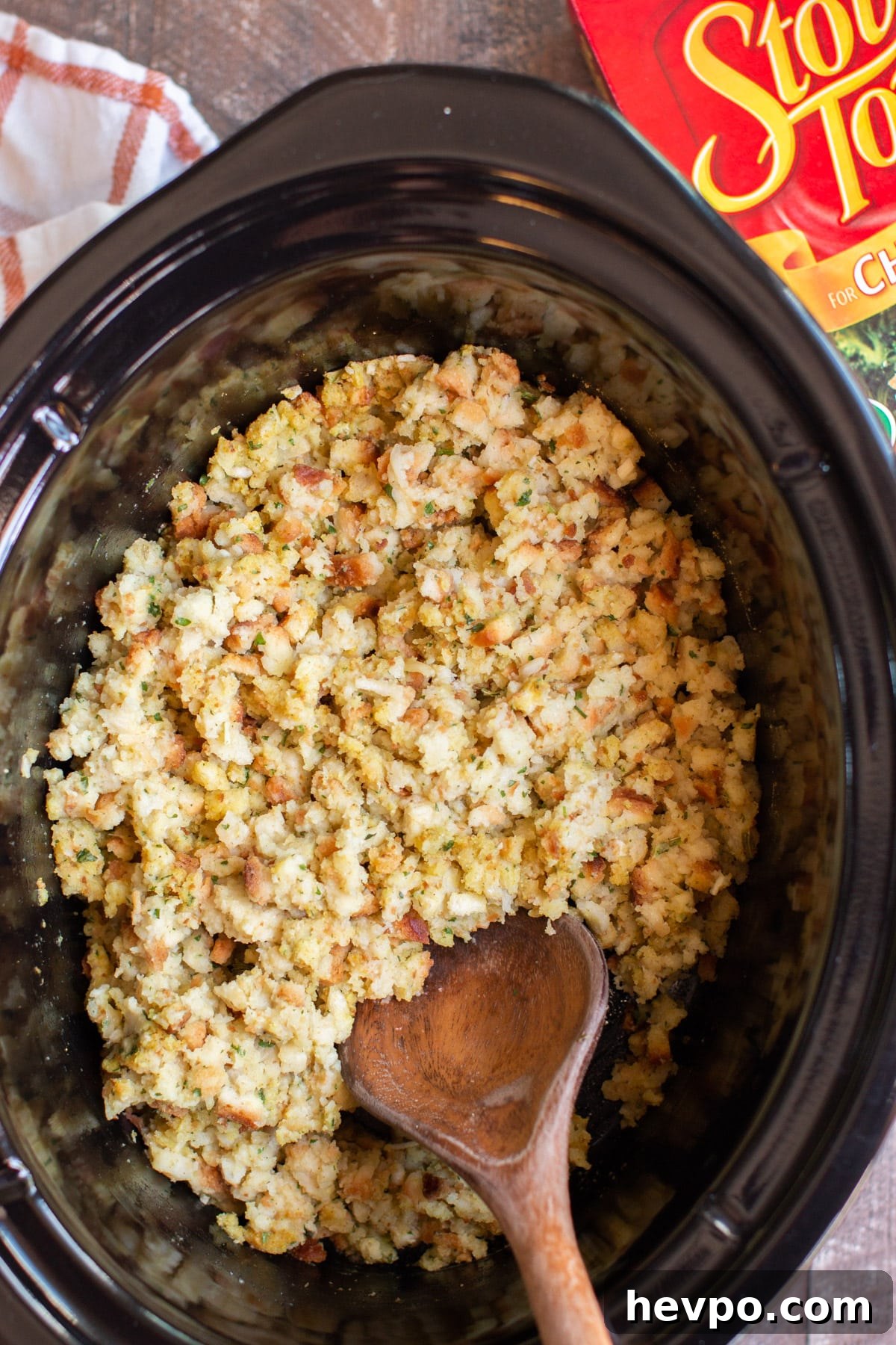 stove top stuffing done cooking in slow cooker