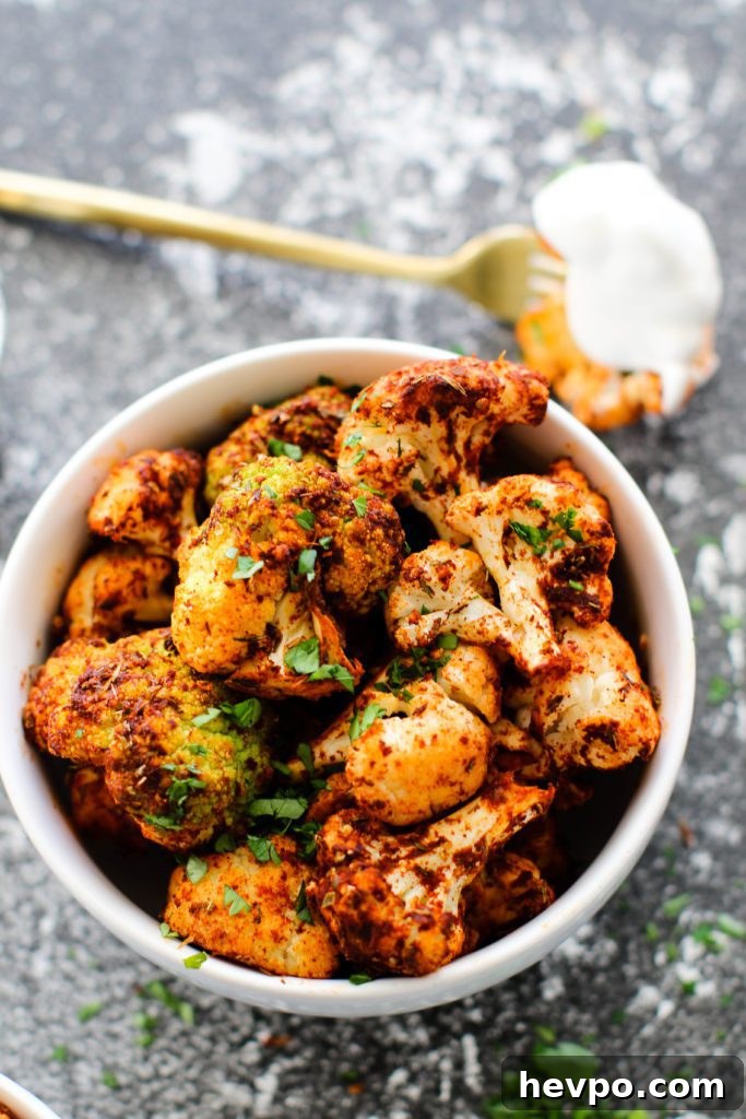 Cajun cauliflower poppers