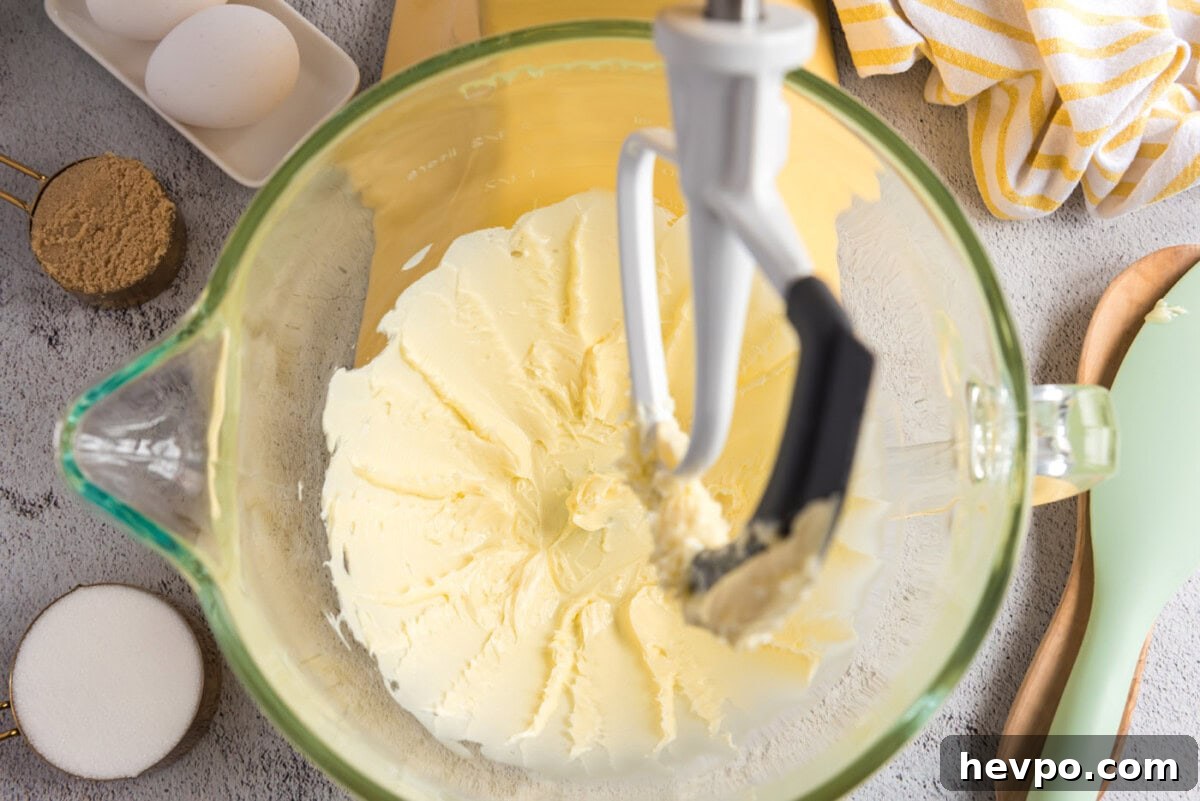 beating butter with a paddle attachment