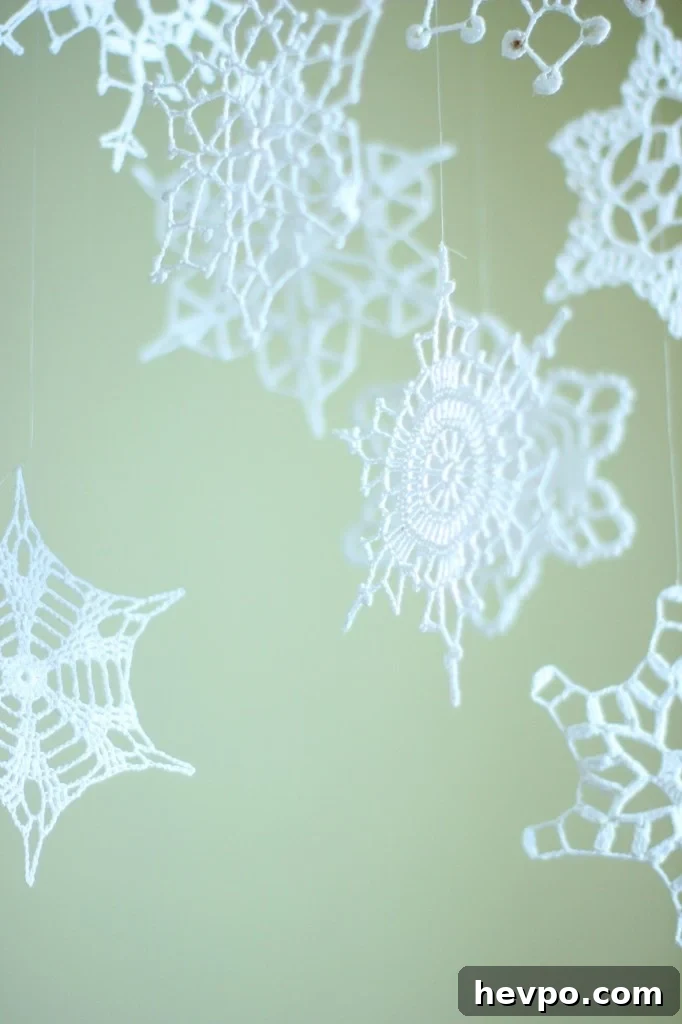 Poinsettia Cocktail Punch: A Festive Christmas Toast 5 Mom's crocheted snowflakes