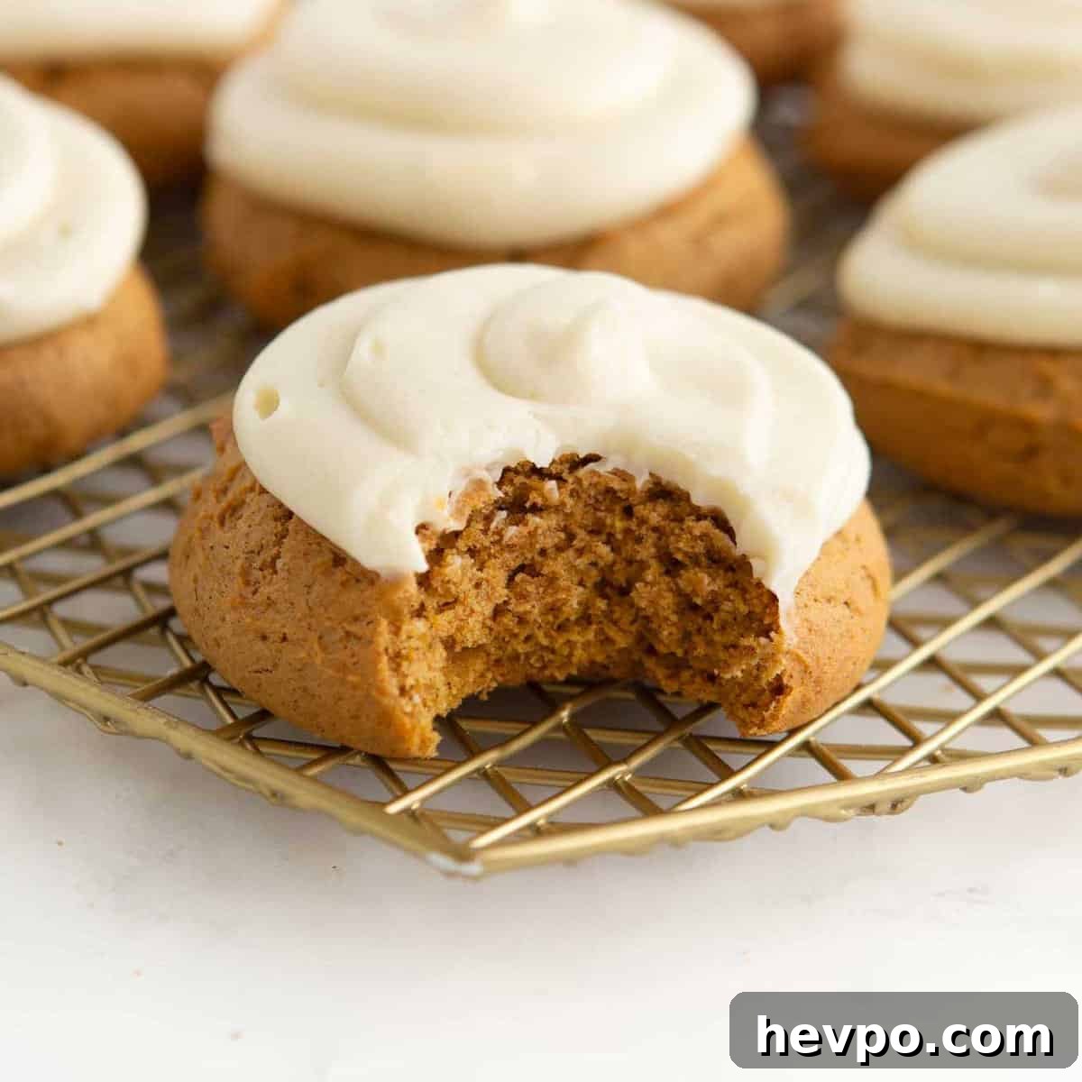 soft frosted pumpkin cookies