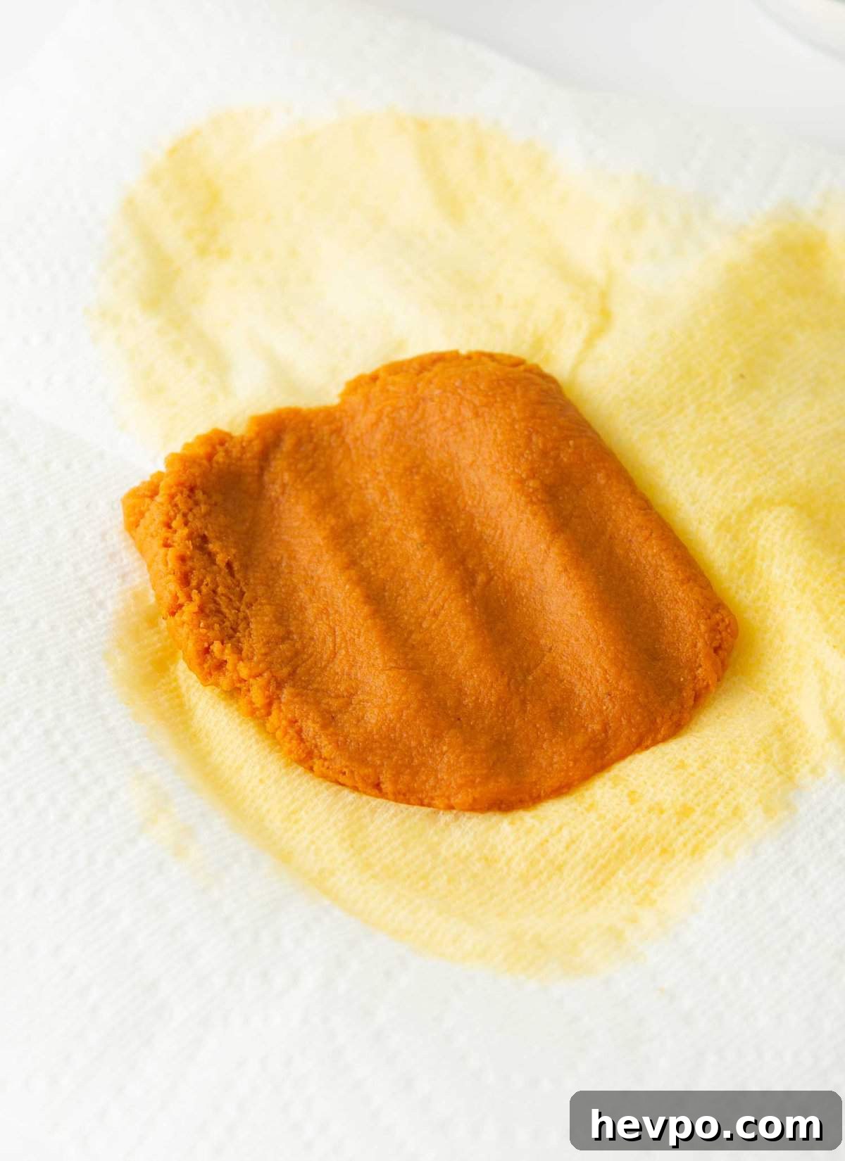 Soft Chewy Pumpkin Snickerdoodle Cookies 6 blotting water out of pumpkin puree with paper towel