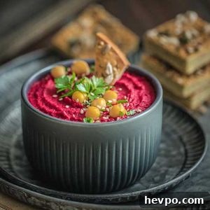Oil-Free Roasted Beet Hummus