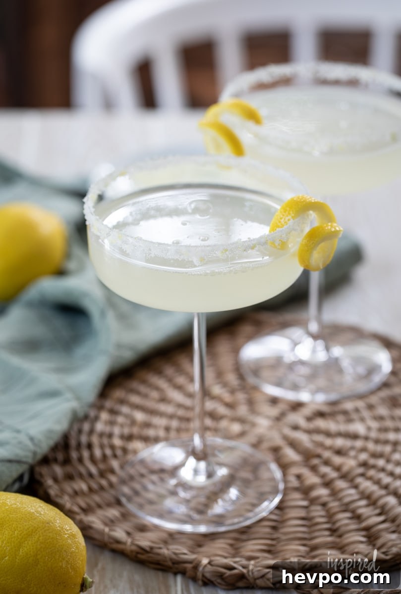 Zesty Lemon Drop Martini Recipe: How to Make the Classic Cocktail 5 Lemon Drop Martini in martini glass.