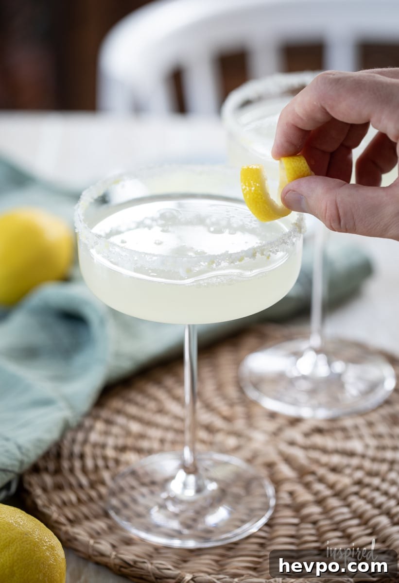 Zesty Lemon Drop Martini Recipe: How to Make the Classic Cocktail 8 Lemon Drop Martini in martini glass.