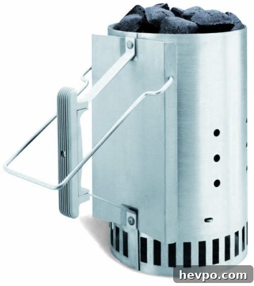 weber rapidfire charcoal chimney unboxed