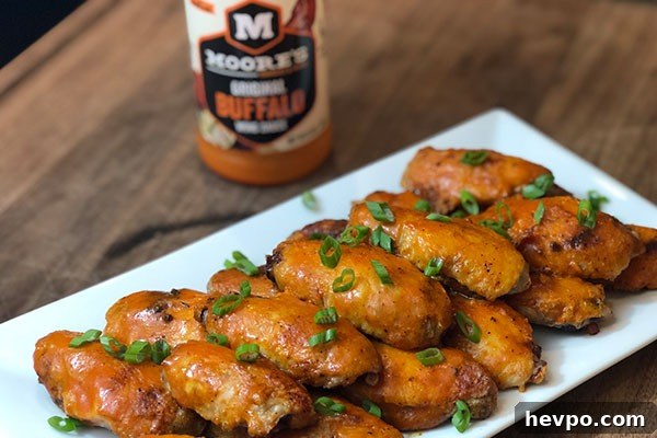 Moore's Crispy Wings straight off the grill and ready to eat