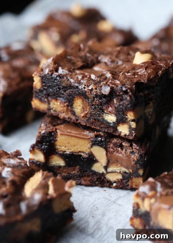 Easy Peanut Butter Cup Brownies Recipe