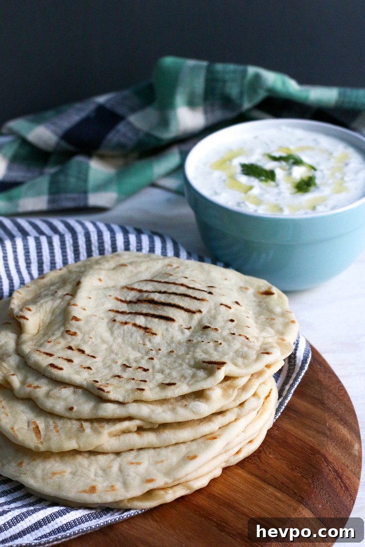 pita and tzatziki