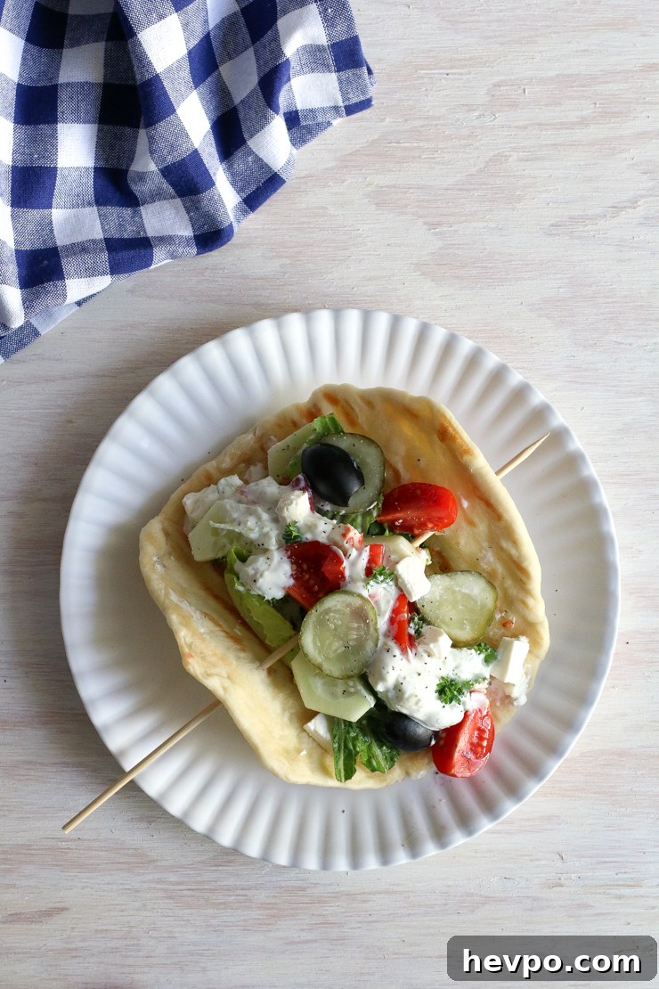 pita with toppings