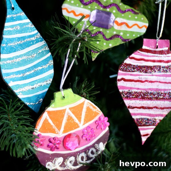 square vintage ornaments