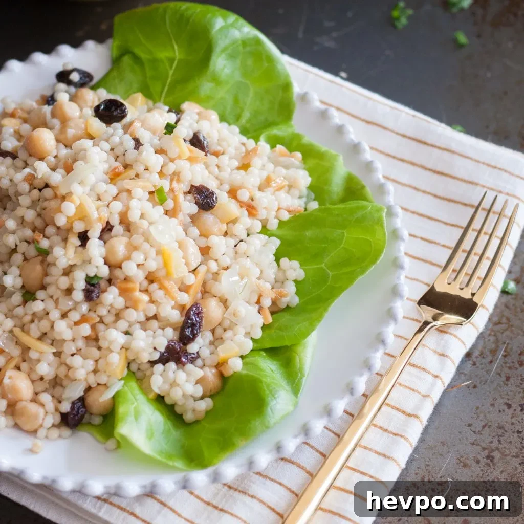 Couscous Salad with Preserved Lemon and Fresh Herbs 5 Preserved Lemon Couscous Salad - A refreshing alternative to pasta salad that's delicious served warm or cool, this salad makes a light lunch, or a perfect picnic side dish! * Recipe on GoodieGodmother.com