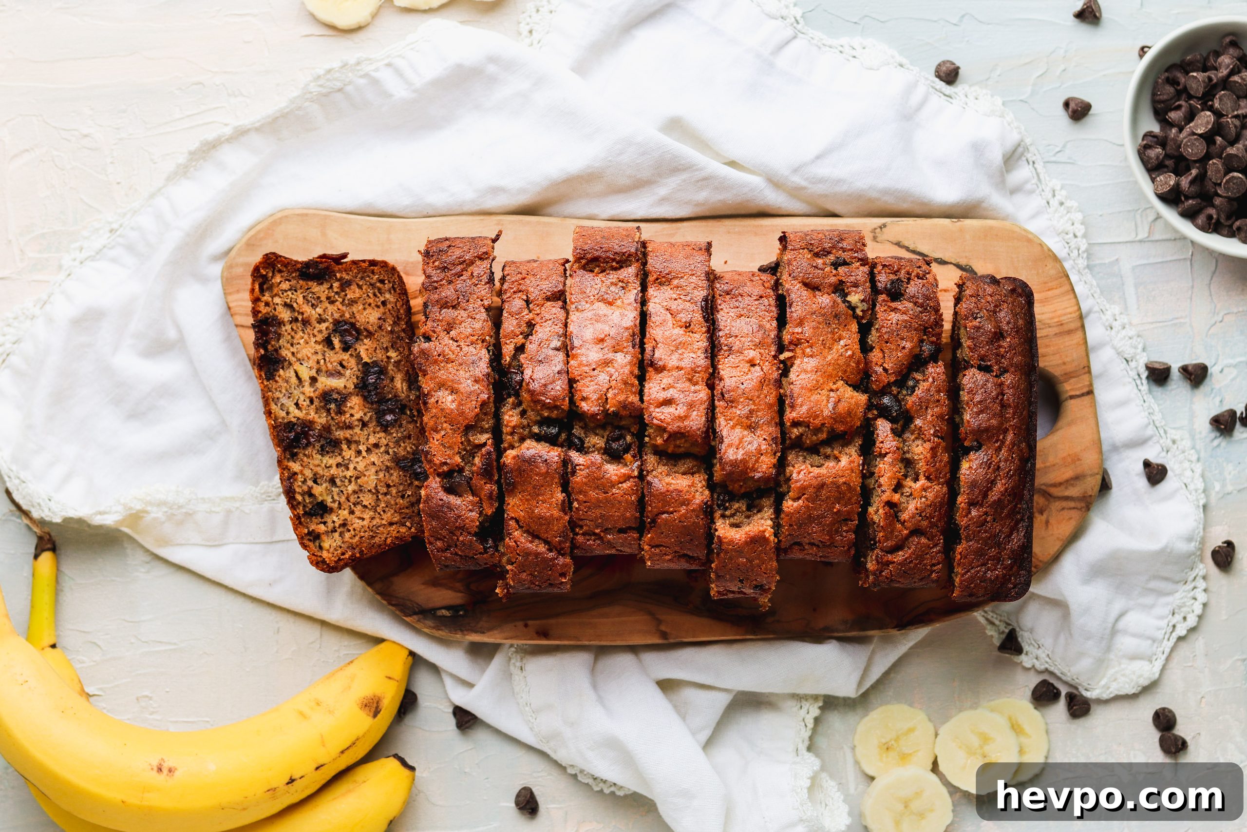 Moist Chocolate Chunk Banana Bread Recipe with Whole Grains 2 Healthy Banana Bread