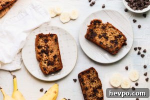 Moist Chocolate Chunk Banana Bread Recipe with Whole Grains 4 Healthy Banana Bread