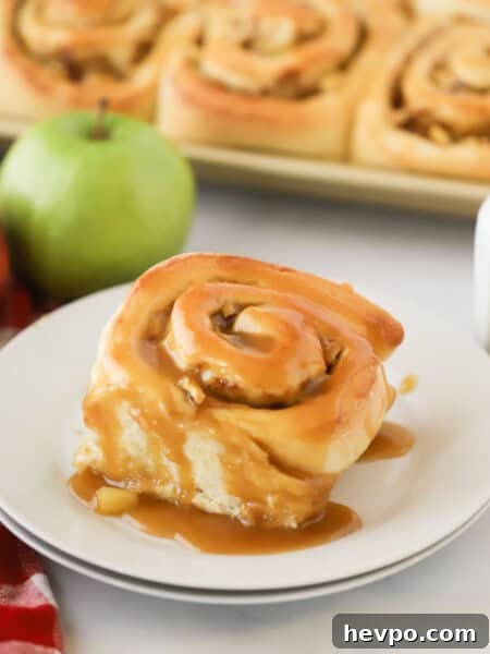 Caramel Apple Crisp with Crunchy Oat Topping Recipe 7 Caramel Apple Cinnamon Rolls
