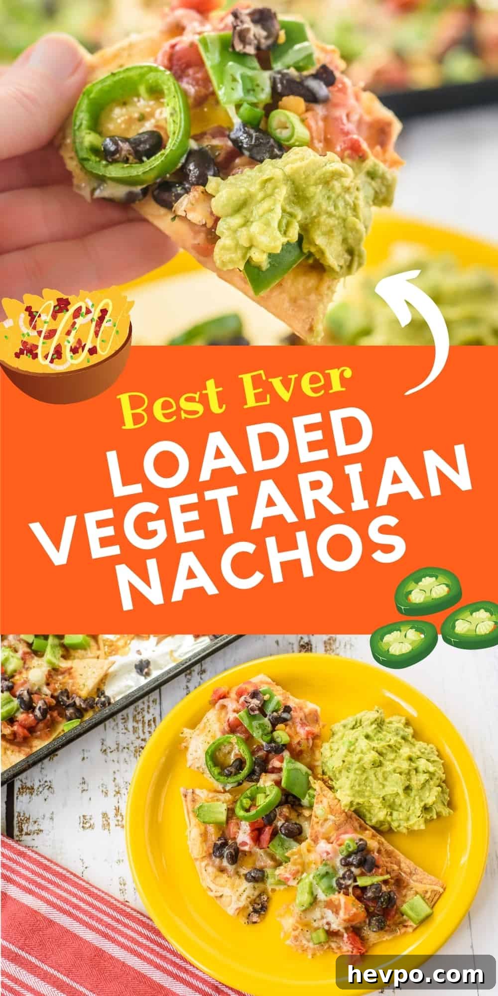 Best Ever Loaded Vegetarian Nachos