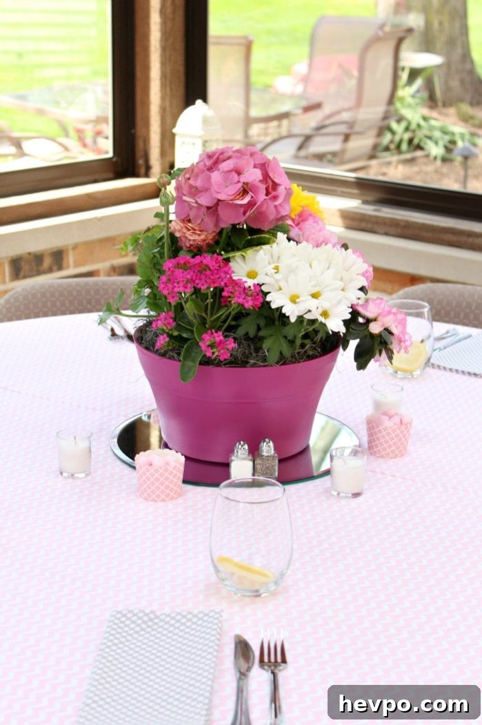 Pink and Gray Elephant Baby Shower Ideas & Decorations 6 Pink and Gray Baby Shower Centerpieces