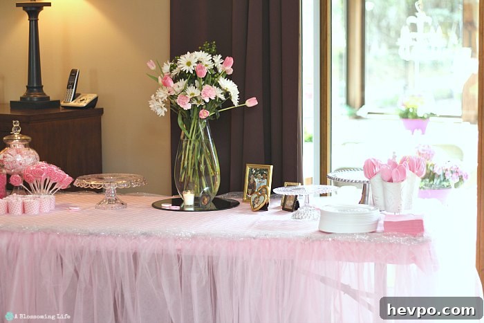 Pink and Gray Elephant Baby Shower Ideas & Decorations 8 Pink and Gray Baby Shower- dessert table