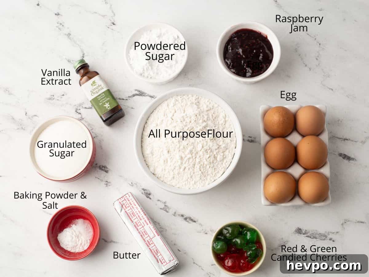 Ingredients for recipe on marble board with text overlay.