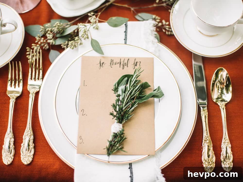 Styled table with linens