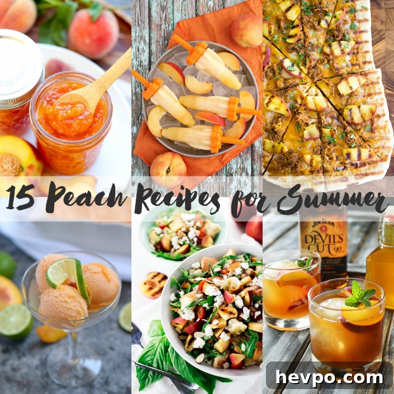 Grilled BBQ Pulled Pork and Peach Pizza Recipe 5 15 Peach Recipes for Summer | Bread Booze Bacon