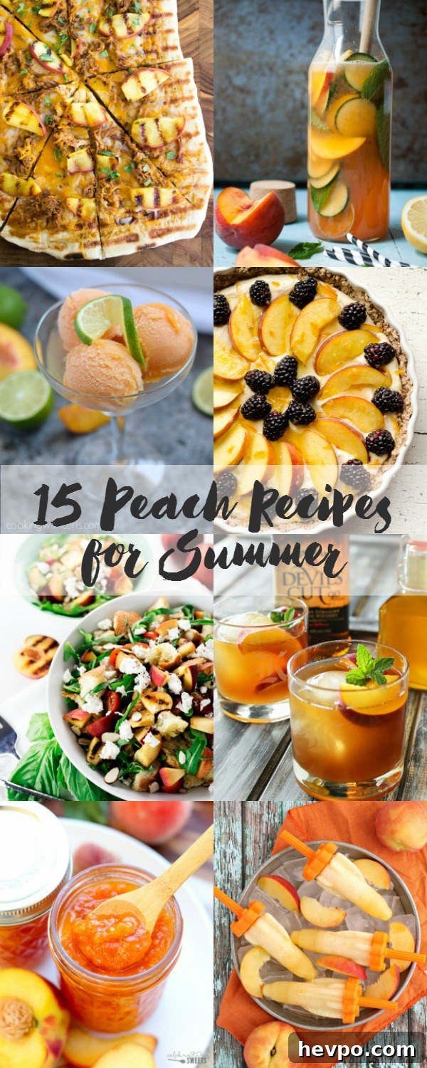 Grilled BBQ Pulled Pork and Peach Pizza Recipe 9 15 Peach Recipes for Summer | Bread Booze Bacon