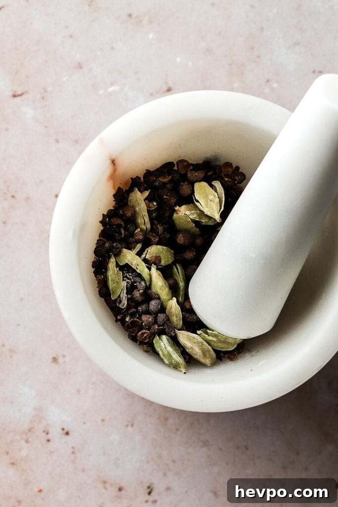 crushed spices