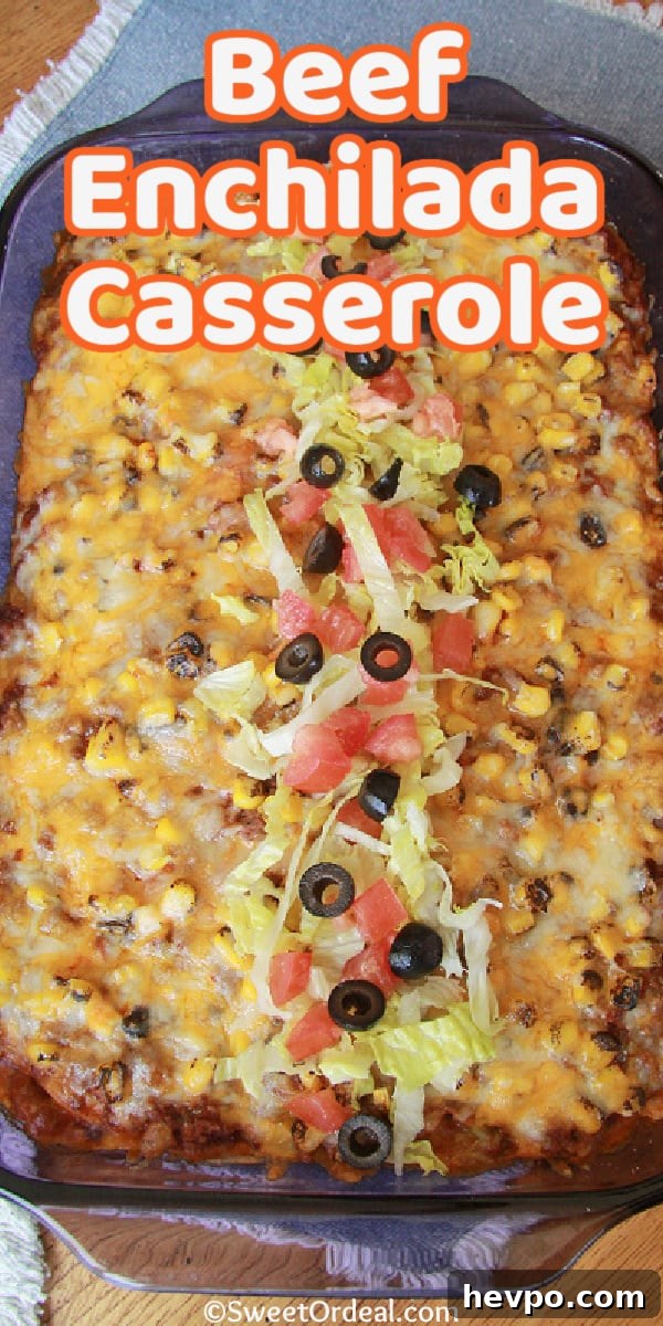 Beef Enchilada Casserole recipe is easy to follow, and it's ready in under an hour. Beef Enchilada Casserole