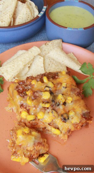 Beef Enchilada Casserole has sauteed onions, corn, and salsa in this scrumptious recipe. Corn, ground beef, and sauteed onions smothered in cheese.