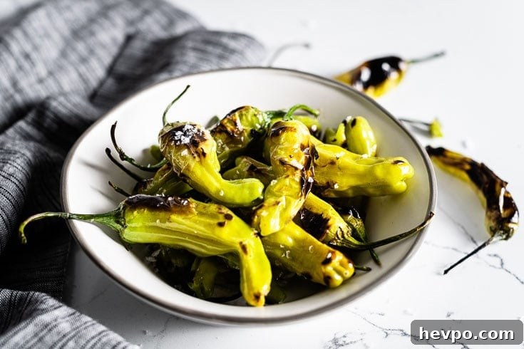 blistered shishito peppers in bowl horizontal 1