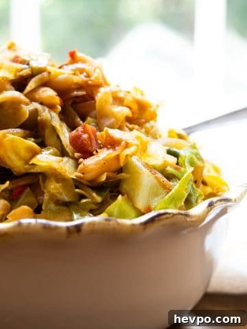 Italian cabbage with pancetta