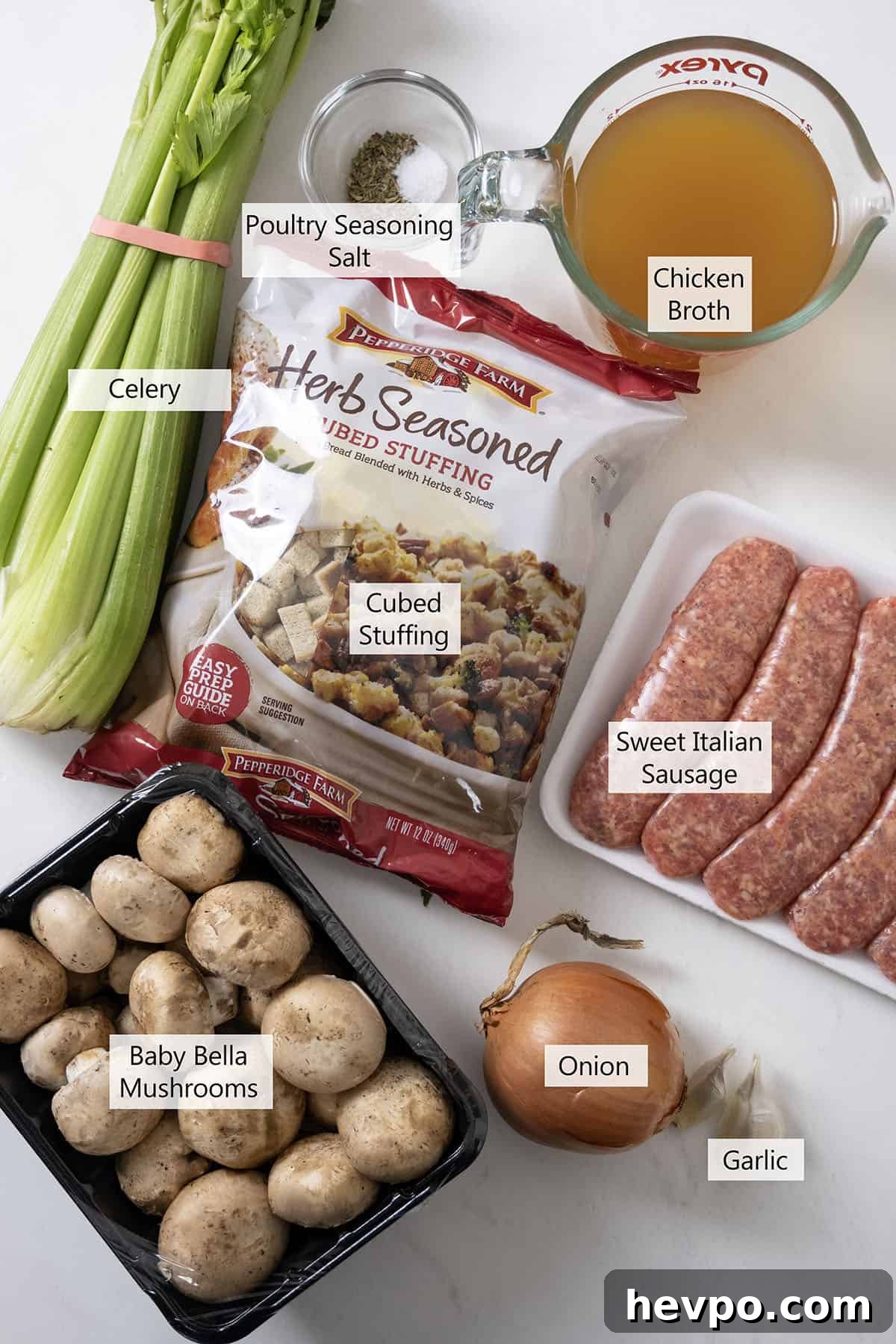 Ingredients for the recipe.
