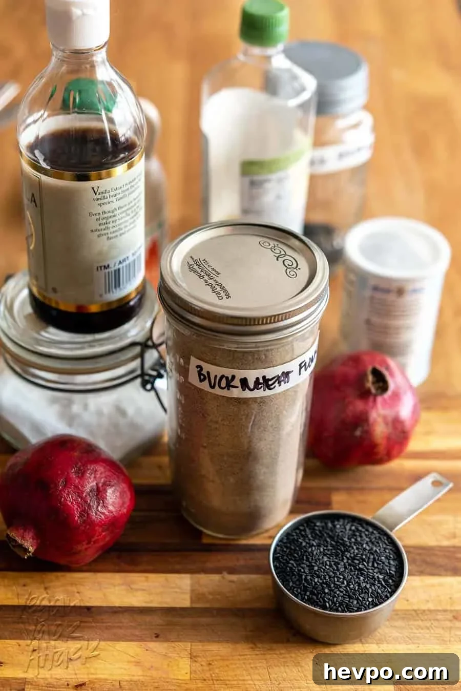 Gluten-Free Buckwheat Pancakes for a Spooky Halloween Breakfast 3 Pancakes ingredients