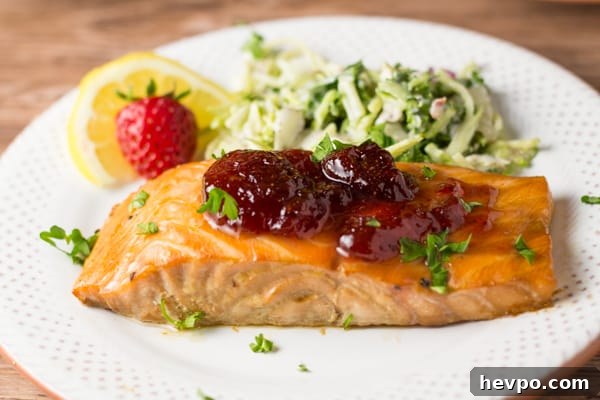 Baked Strawberry Salmon