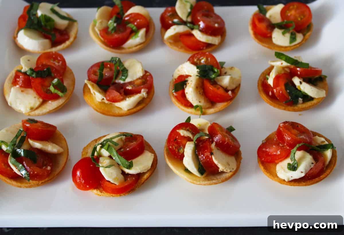 Caprese Bread Tartlets. A recipe by It's Not Complicated Recipes.