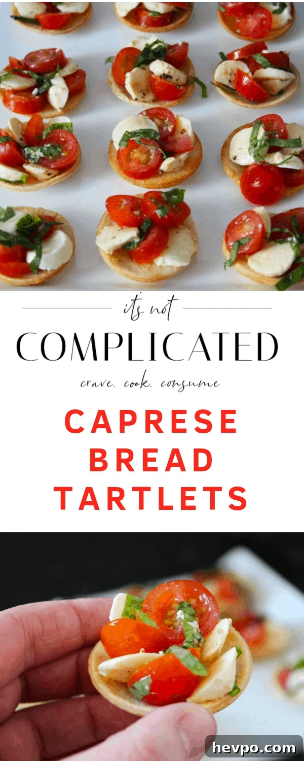 Caprese Bread Tartlets. A recipe by It's Not Complicated Recipes.