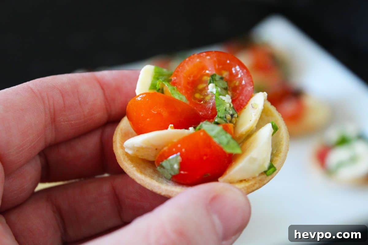 Caprese Bread Tartlets. A recipe by It's Not Complicated Recipes.