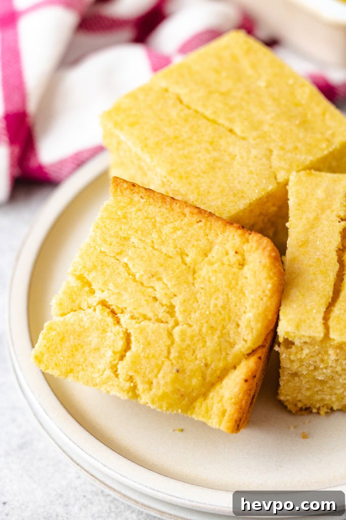 Sides to Serve with Beef Stroganoff: 15 Delicious Pairings 7 Southern cornbread on a plate.