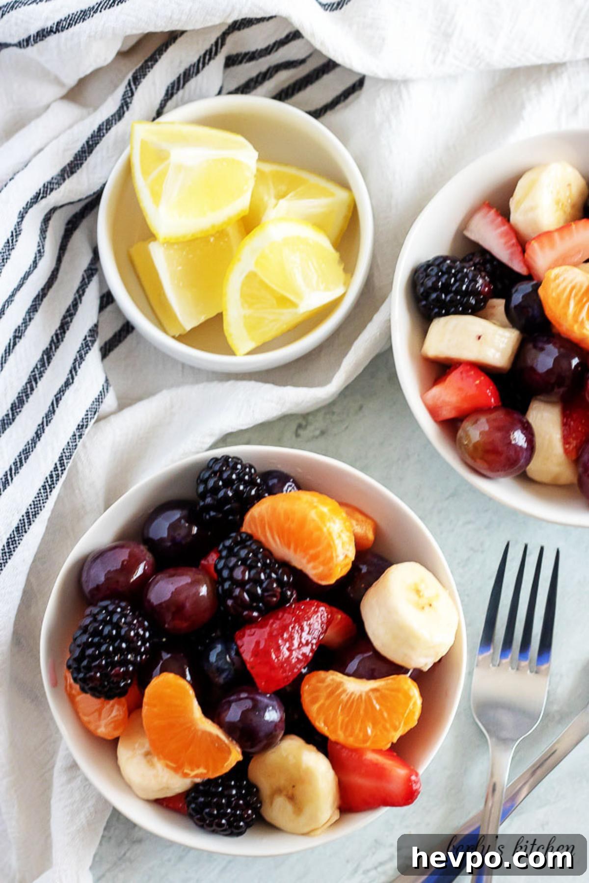 Sides to Serve with Beef Stroganoff: 15 Delicious Pairings 8 Fruit salad in bowls.